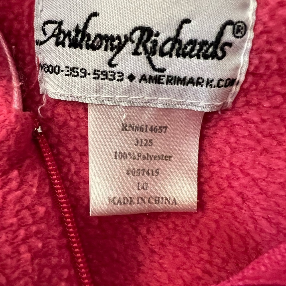 Anthony Richards Embroidered partial Zip-front sleep gown / lounger , Large - Picture 4 of 7
